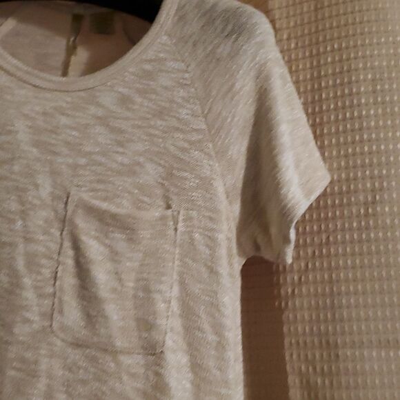 Chenault Oatmeal Lace trim tunic M New - Picture 3 of 6